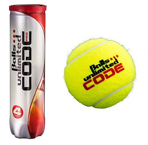 Balls ... unlimited Code Red Tennisbälle - 3 x 4er Dose (12 Tennisbälle)