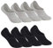 Falechay Sneaker Socken Damen Füßlinge Herren Sneakersocken Unsichtbare No Show Socken Frauen 8 Paar schwarz grau 35-38