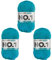 myboshi No.1 Wolle zum Häkeln und Stricken, Schnellstrickgarn, langlebige Mützenwolle, Strickwolle, Häkelwolle, mulesing-frei, 50g, Ll 55m Blau (Türkis) 3 Knäuel