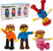 PicassoTiles Magnetic 4 Familien-Aktionsfiguren Kleinkind Spielzeug Magnet-Erweiterungspaket Pädagogisches Zusatzpaket STEM-Lernset Spielzeug Vorgetäuschtes Spielset für Bauklötze Fliesen