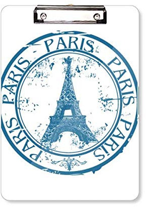Paris Frankreich Eiffelturm Classic Country City Klemmbrett Ordner Schreibblock Trägerplatte A4