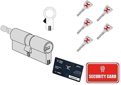 CISA - Cilindro Europeo AP4 S 10P3S70701200C5 per Serratura Porta Blindata - Cilindro Europeo 30/30 con 5 Chiavi A Duplica Protetta - Anti Bumping Anti Strappo - Predisposizione al Pomolo