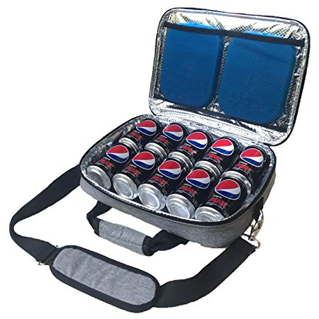 Bolsa Termica Pequeña Delgada Red Suricata, Bolsa Nevera Portátil Alberga 10 Latas de Bebidas, 2 Paquetes de Hielo - Bolsa Comida Trabajo Isotermica - Bolsa Termica Porta Alimentos