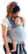 Moby Easy Baby Wrap – Babytragetuch für Neugeborene bis Kleinkind – Tragetücher – perfekte Babyhalterung für Mama & Papa – verstellbar für alle Körpertypen – kann Babys bis zu 15 kg tragen –