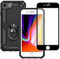Yiakeng for iPhone 8 Case, iPhone 7 Case With Screen Protector, Silicone Shockproof Military Grade Protective Phone Cover for iPhone SE 2020 (Black)