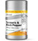 Vitawell Turmeric & Black Pepper | 150 Capsules | 500mg Turmeric (Curcuma longa) with Black Pepper | 1 a Day Adult Vitamin | 5 Month Supply | By Vitawell