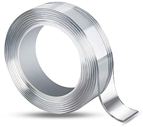 Waschbares Spurloses Klebeband, Doppelseitiges Klebeband Extra Stark Magisch Nano Doppelseitiges Klebeband für Teppich Fotorahmen Küche