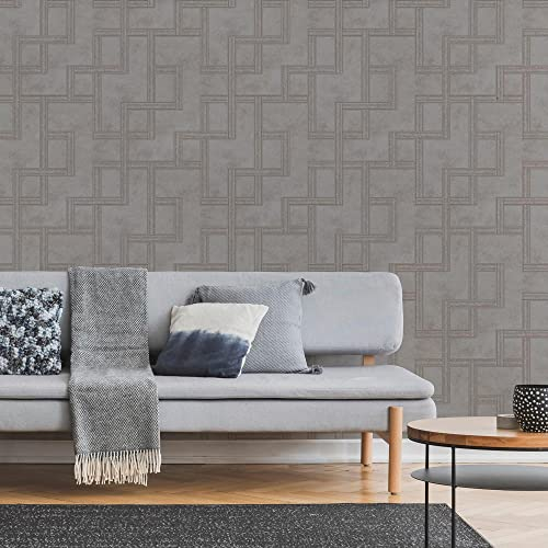 Boutique Tapete, Quarz, geometrisch, vergoldet
