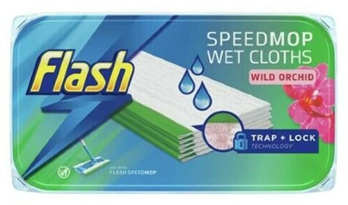 3 x Generic Replacement for Flash | 24 Pack Flash Speed mop Hygiene Mop Refill Wet Cloths Refills Wild Orchid Speed Simple | 5 Mopping Tips Recommended by ST&JJ