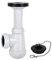 Cofan Sifón de Botella Corto | Extensible | Racor de 1 1/4 | Con Salida de 40 mm | Junta Cónica reductora de Ø32 mm | Contiene Válvula para Lavabo y Bidé Ø70 | Fabricado en Polipropileno
