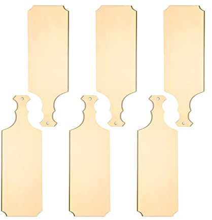 6 Pezzi Mini taglieri in Legno con Manico Piccolo Tagliere in Legno Non Tagliere in Legno per Decorazioni, 24x8 cm