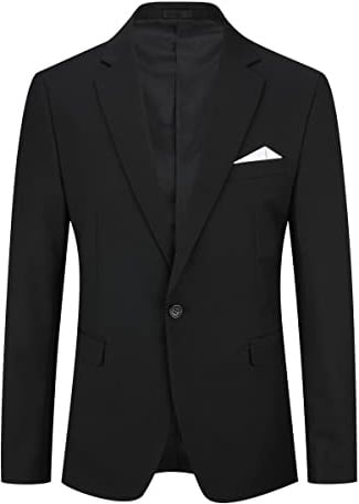 YOUTHUP Herren Sakko Slim Fit Anzugjacke für Business Hochzeit Eleganter