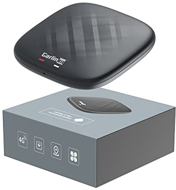 Carlinkit Mini CarPlay AI Box Wireless-Adapter mit unabhängigem Android 11-System, 4 GB + 64 GB, integriertes GPS, Unterstützung für 4G-Mobilfunk, Google Play Apps-Download, YouTube, Netfilx, Spotify