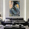 Pei-wall art Kunstposter 50 x 70 cm, Rahmenlos, Pablo Picasso, berühmte abstrakte Blaue Kunstwerke, Poster und Drucke, Heimdekoration, Wandkunst, Bild