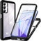 WeiCase Hülle für Samsung Galaxy A14 5G / 4G, Transparent 360 Grad Rundumschutz Schutzhülle mit Integriertem Displayschutz Stoßfest Ultradünn Silikon Handyhülle für Samsung A14 5G / 4G, Schwarz