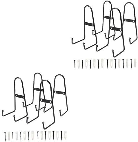 Garneck 8 Pcs Plate Display Stand Metal Frame Holder Stands Wall Mounted Art Easel Plate Holders for Display Wall Hanging Plate Rack Display Easel Mounted Plate Household Recipe