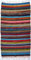 GURU SHOP Derber Kleiner Upcycling Flickenteppich, Patchworkteppich 95x60 cm - Bunt, Mehrfarbig, Baumwolle, Teppiche, Bodenmatten