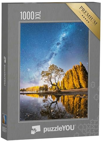 Puzzle 1000 Teile XXL „Milchstraße über dem Wanaka-Baum“ – aus der Puzzle-Kollektion Neuseeland