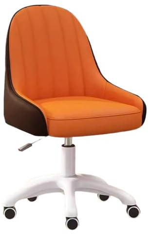 KITCISSL Sillas Ordenador Sillones Salon Butaca Silla Gaming for Dormitorio, Silla Escritorio Nordica Computadora Sillon Relax Oferta Silla De Maquillaje for Sala De Estar, Oficina(Orange A)