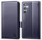 CASBST Handyhülle für Samsung Galaxy A55 5G Hülle Premium Leder Schutzhülle Klappbar mit Kartenfach Ständer Magnet Flipcase für Samsung A55 Handytasche mit RFID Klapphülle für Galaxy A55 Blau
