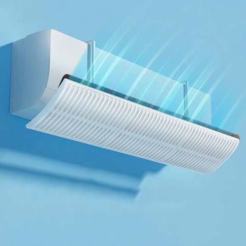 Air Conditioning Deflector for Split Unit Systems - Adjustable Air Conditioner Vent Deflectors to Control Air Flow and Improve Efficiency