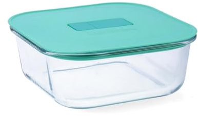 Luminarc Joy Récipient hermétique en verre 17 x 17 x 7 cm - 110 cl Sodo Passe au micro-ondes