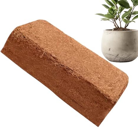 Yulokdwi Turba de coco para plantas, fibra de coco para plantas, Ladrillo de coco de turba de coco natural, Suelo comprimido de cáscara de fibra de coco, suelo de jardín de ladrillos de fibra de coco,