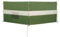 vidaXL Brise-Vent de Camping Vert 344x120 cm imperméable, Brise-Vent de Plage, Brise-Vent de Camping-Car, Brise-Vent de Tente, Brise-Vent de Caravane