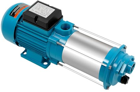 Bomba Centrífuga 2200W 10 Bar Bomba de Jardín 2850RPM IP44 Bomba de Agua Horizontal 0-49 dB con Base Agujeros de Disipación de Calor y Orificios Pretaladrados para Equipos Industriales
