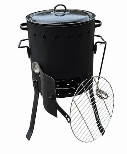 GARHE Barbacoa olla ferroviaria o puchera- 10 litros Ideal para cocina tradicional, con carbon, sabor de siempre.