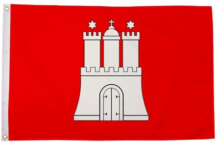 Hamburg Flagge - Fahne 90cm x 150cm beste Qualität