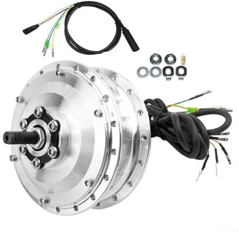 Jotekonoby Vorderradnabenmotor für Elektrofahrräder, 36 V, 48 V, 350 W, bürstenloser Gleichstrom-Radmotor, kompatibel mit 100 mm Gabeln, 20, 26, 28 Zoll (48 V, 50,8 cm)