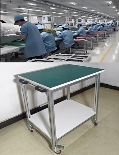 Mobile höhenverstellbare antistatische Werkbank – robuste ESD-Tisch aus Aluminiumlegierung für elektronische Reparatur und Laborgebrauch