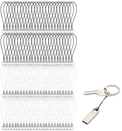Cordon pendentif pour téléphone en alliage et fibre polyester • léger résistant • fixation d’accessoires • idéal DIY décoration portable • usage quotidien polyvalent