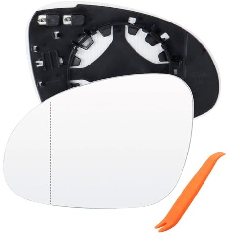 Cristal de espejo retrovisor para Golf 5 izquierdo, calefactable, asférico, repuesto para VW Golf MK5 2003-2008F Jt ta V 2006-2011 Pas SAT B6 2006-2008, lado del conductor espejo retrovisor exterior