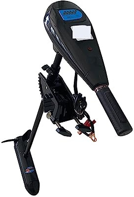 Moteur électrique 24V 1200W, for moteur de kayak hors-bord bateau, pêche à la traîne en eau salée, monté sur tableau arrière Conception portative
