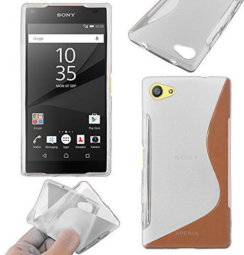 ebestStar - kompatibel mit Sony Xperia Z5 Compact Hülle Flex Silikongel Handyhülle, Klar TPU Schutzhülle, S-line, Transparent