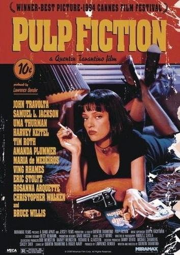 Pulp Fiction (1993 | UK Import Filmplakat, Poster Übergrösse XL