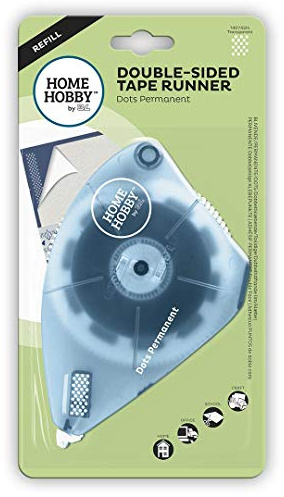 HomeHobby by 3L Double-Sided Tape Runner, Refill Dots, Permanent, 42m/140'