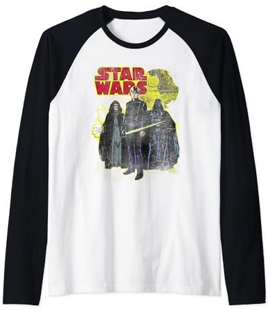 Star Wars Retro Group Poster Raglan Baseball Tee