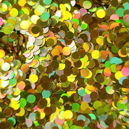 Glitter Elements - Holographic Gold - 3mm Dot - 5ml Pot