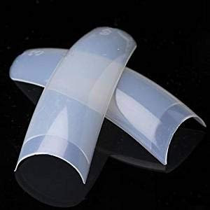 Professional Natural Nail Tips Refill Box of 550 (Size 0-10, Natural Tips)