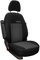 ERJOT Autobezüge Auto Autositzbezüge Sitzbezüge Universal nur Fahrersitz Schonbezüge Stoff Polyester Cover Exclusive AKR Grau Schwarz
