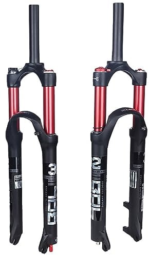 DFWYG MTB Luft-Federgabel, 26/27.5/29Zoll fahrradgabel federgabel Federung mit Speed Lockout Funktion Gabel/Federweg: 100 mm,Rot,29inch