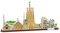 3D Puzzle Kinder - Barcelona City Line | 3D Puzzle Erwachsene | Modellbausatz Erwachsene | Geschenk Für Kinder Ab 8 Jahre | 186 Stücke | DIY