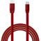 Aiivioll Câble de charge USB plat de rechange UE, compatible avec les haut-parleurs sans fil Logitech UE Boom Megaboom Miniboom Boom2 Roll (rouge)