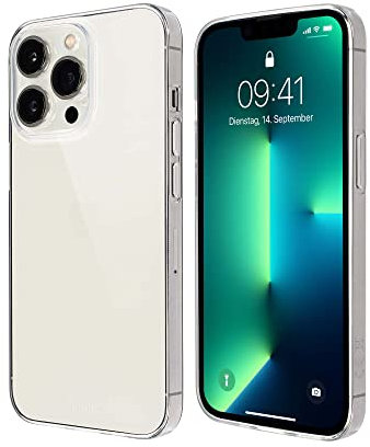 Artwizz NoCase Handyhülle kompatibel mit iPhone 13 Pro - Ultra Dünne, Elastische TPU Schutzhülle - Transparent
