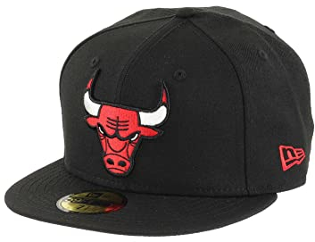 New Era Chicago Bulls NBA Black 59Fifty Basecap - 7 1/4-58cm (L)
