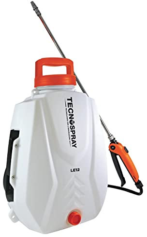 TECNOSPRAY Pompa Irroratrice a batteria LE12, bianco