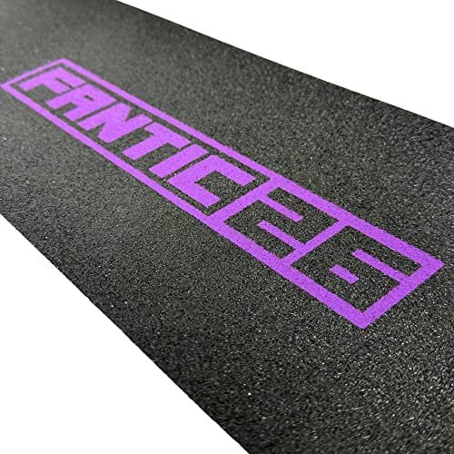 Fantic26 Stunt-Scooter Griptape Ersatz I Park I Kinder I Trick I Tret I Roller I Anti Rutsch Sandpapier 58,5cm I Passend für Decks bis 58,5cm x 15,5cm (Basic Schwarz/Lila)